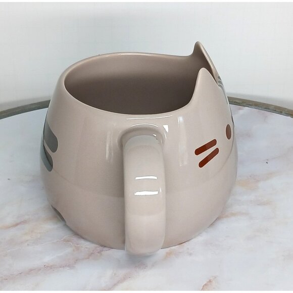 Pusheen the Cat Sculpted Ceramic Coffee Tea Mug Cup Our Name is Mud 16 oz - Picture 4 of 8